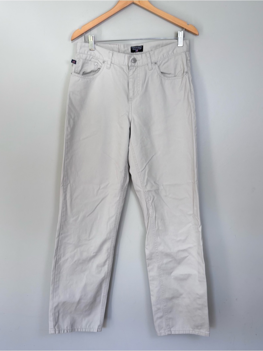 VTG Y2K 90s Ralph Lauren Polo Jeans Women's Khaki Tapered Mom Pants-Prep-Size 8